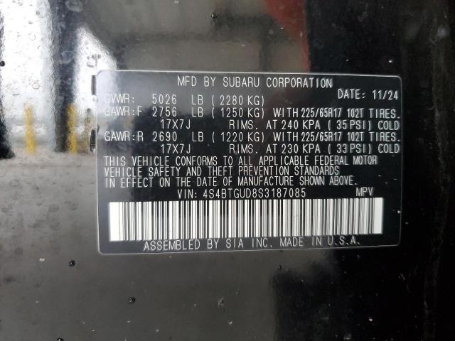 2025 SUBARU OUTBACK WI 4S4BTGUD8S3187085