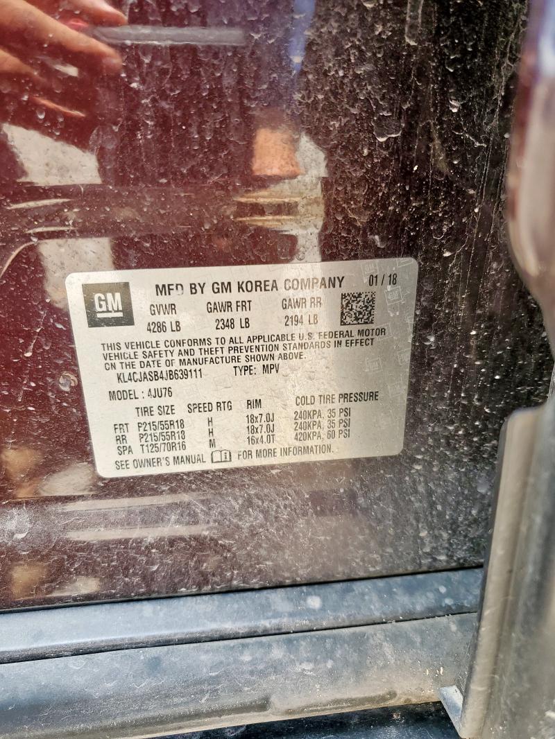 2018 BUICK ENCORE PRE KL4CJASB4JB639111