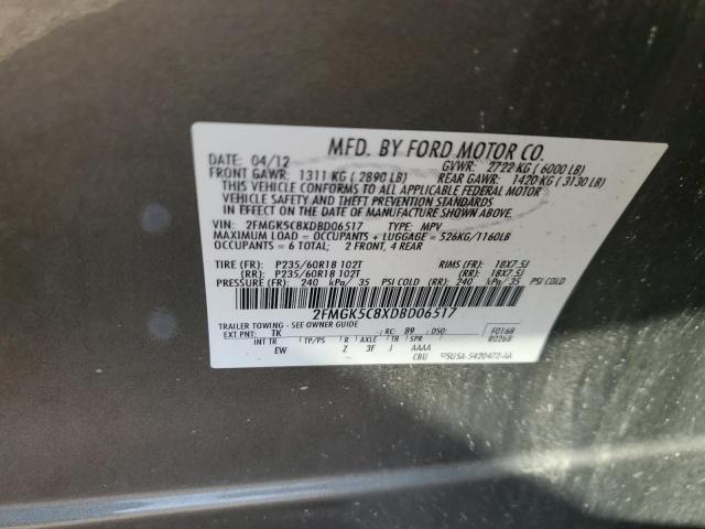 2013 FORD FLEX SEL - 2FMGK5C8XDBD06517