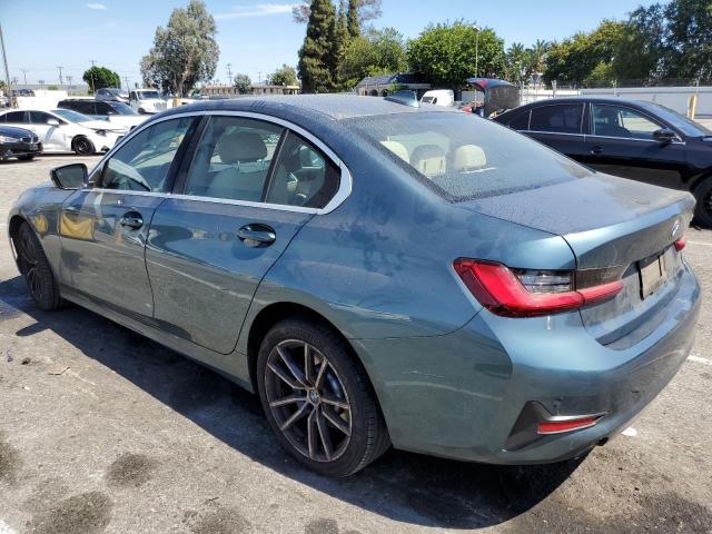 BMW 330I 2021 teal  gas 3MW5R1J0XM8B81181 photo #3