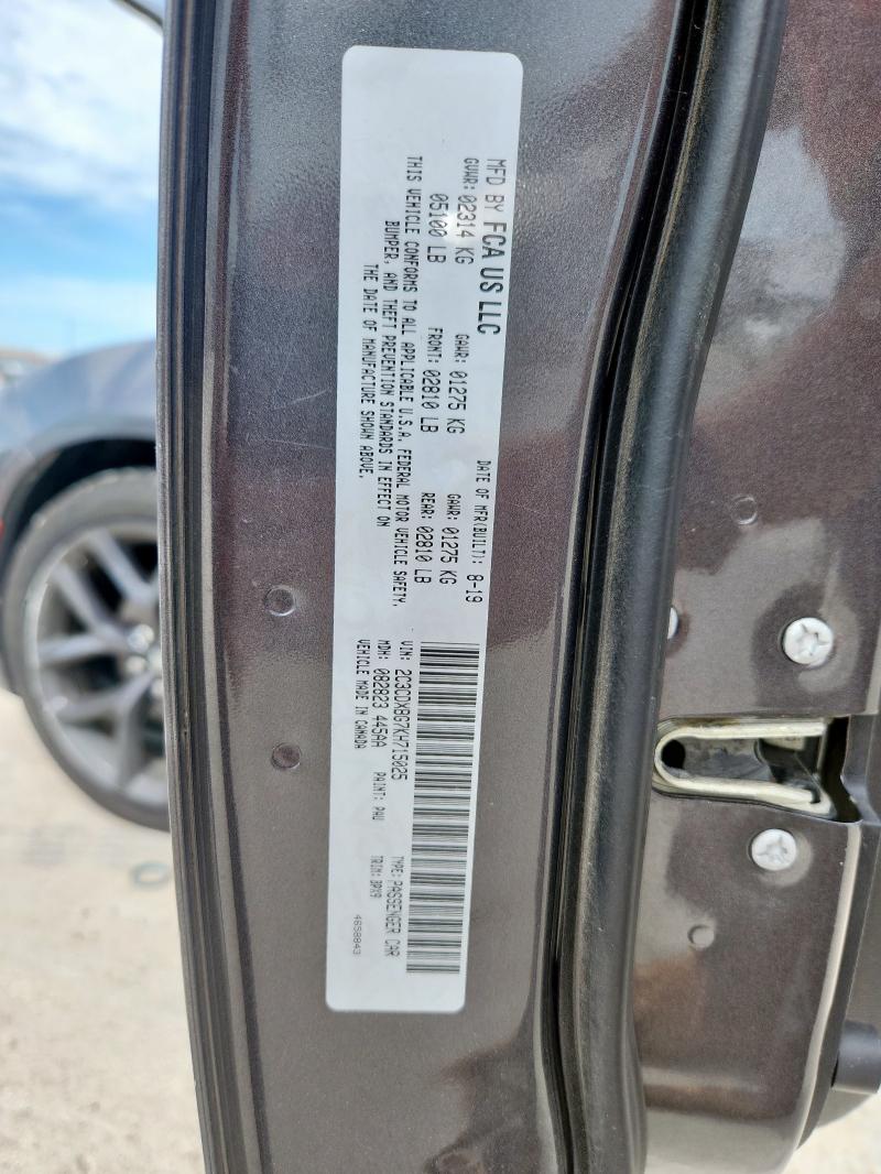 2019 DODGE CHARGER SX - 2C3CDXBG7KH715025