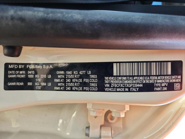 2016 FIAT 500X TREKK ZFBCFXCTXGP339444