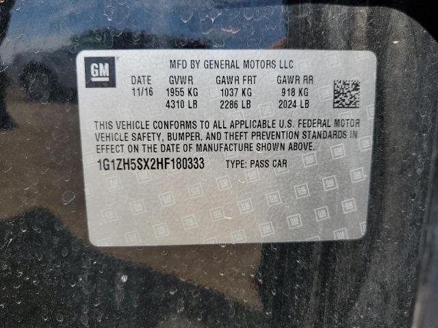 2017 CHEVROLET MALIBU PRE 1G1ZH5SX2HF180333