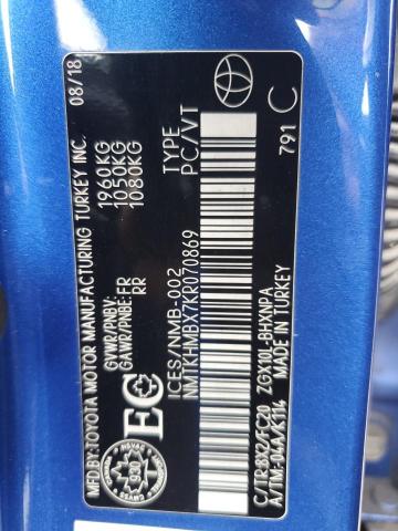 2019 TOYOTA C-HR XLE NMTKHMBX7KR070869