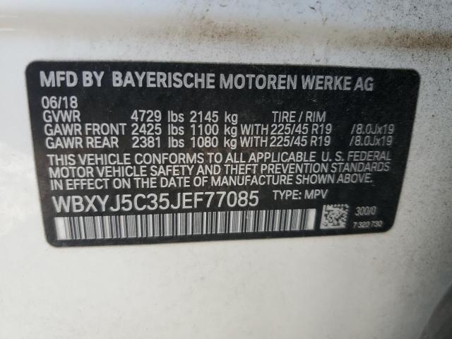 2018 BMW X2 XDRIVE2 WBXYJ5C35JEF77085