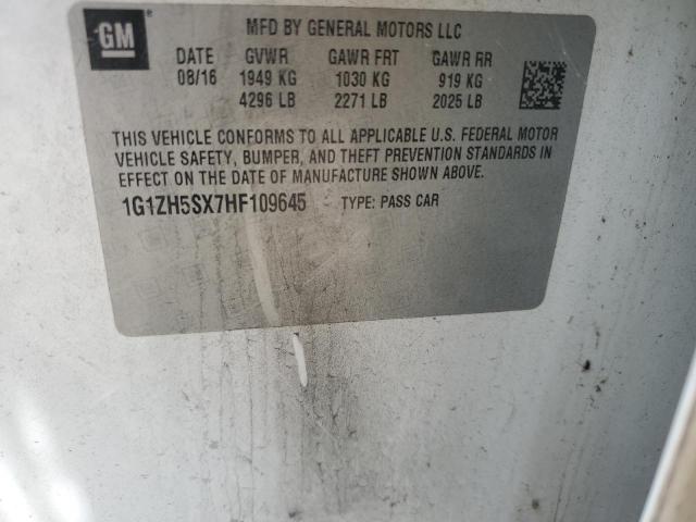 2017 CHEVROLET MALIBU PRE 1G1ZH5SX7HF109645