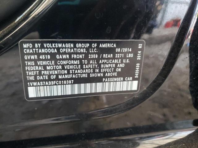 2015 VOLKSWAGEN PASSAT S - 1VWAS7A33FC018397