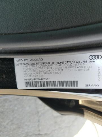 2016 AUDI A6 PREMIUM WAUFGAFC6GN005517