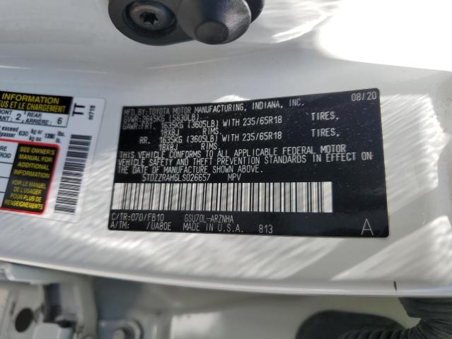 2020 TOYOTA HIGHLANDER L 5TDZZRAH6LS026657