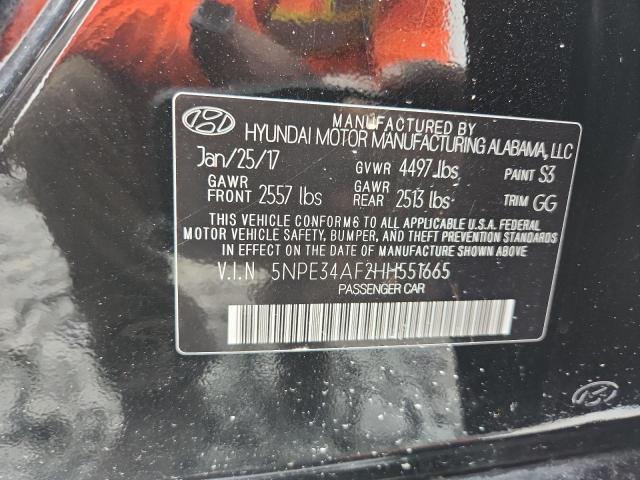 2017 HYUNDAI SONATA SPO - 5NPE34AF2HH551665