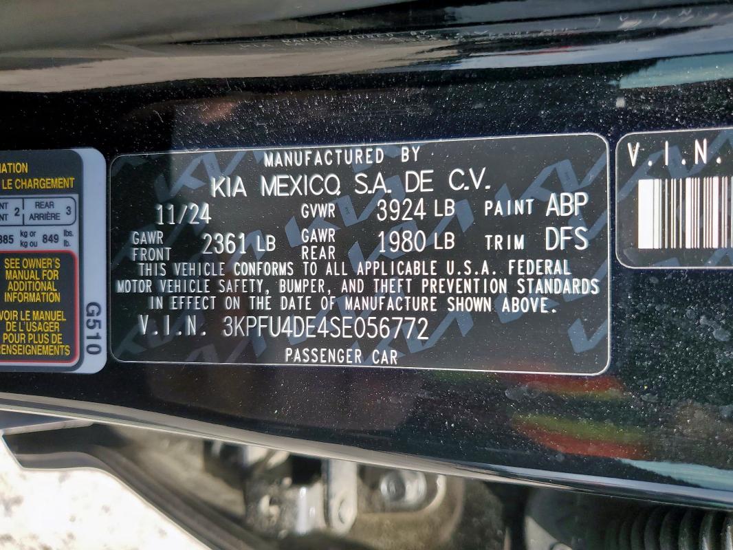 2025 KIA K4 EX 3KPFU4DE4SE056772
