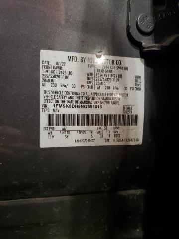 2022 FORD EXPLORER X - 1FMSK8DH8NGB91016