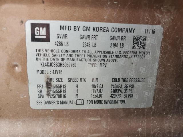 2017 BUICK ENCORE ESS KL4CJCSB3HB059760