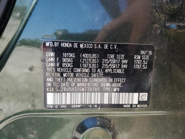 2016 HONDA HR-V LX - 3CZRU5H32GM739380