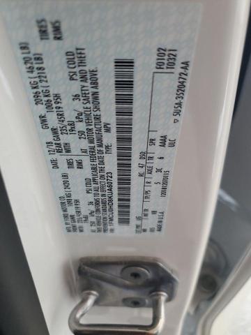 2019 FORD ESCAPE SEL 1FMCU0HD8KUA60723
