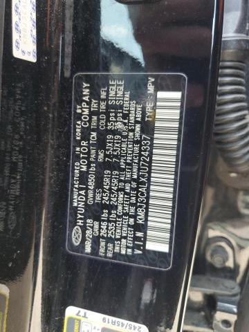 2018 HYUNDAI TUCSON SPO KM8J3CALXJU724337