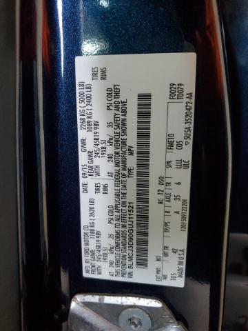 2016 LINCOLN MKC RESERV 5LMCJ3D90GUJ11521