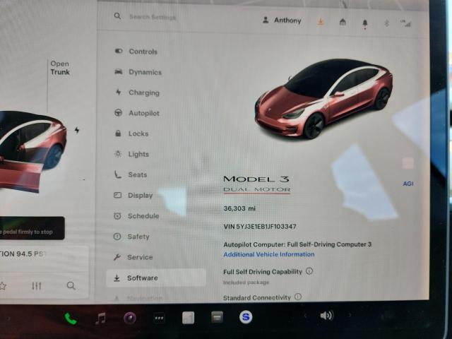 2018 TESLA MODEL 3 5YJ3E1EB1JF103347