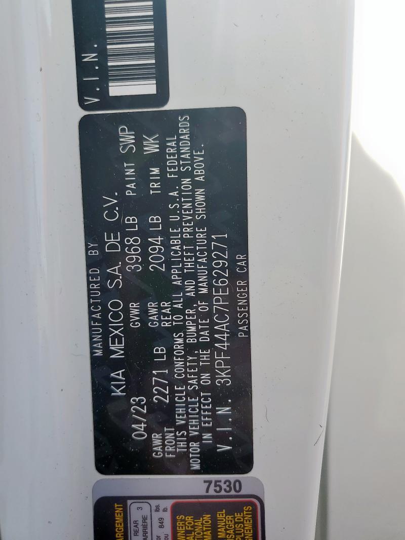 2023 KIA FORTE GT 3KPF44AC7PE629271