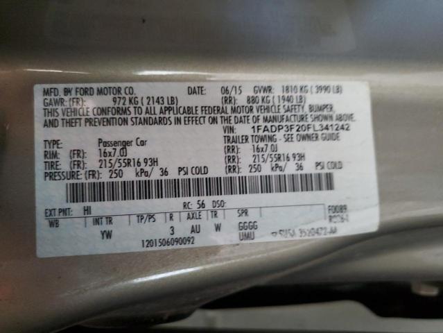 2015 FORD FOCUS SE - 1FADP3F20FL341242