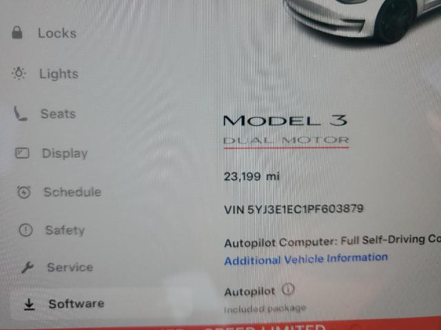 2023 TESLA MODEL 3 5YJ3E1EC1PF603879