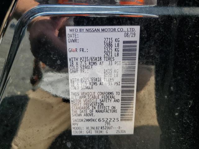 2019 NISSAN PATHFINDER - 5N1DR2MM9KC652225