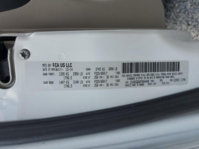 2015 DODGE GRAND CARA - 2C4RDGBG0FR664408