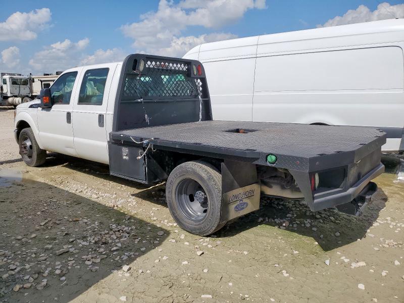 FORD F350 SUPER 2012 white crew cha diesel 1FD8W3GT9CEB95862 photo #3