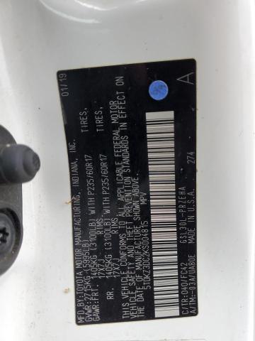 2019 TOYOTA SIENNA LE 5TDKZ3DC2KS004815