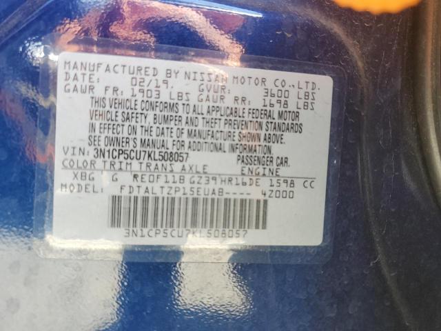 2019 NISSAN KICKS S - 3N1CP5CU7KL508057