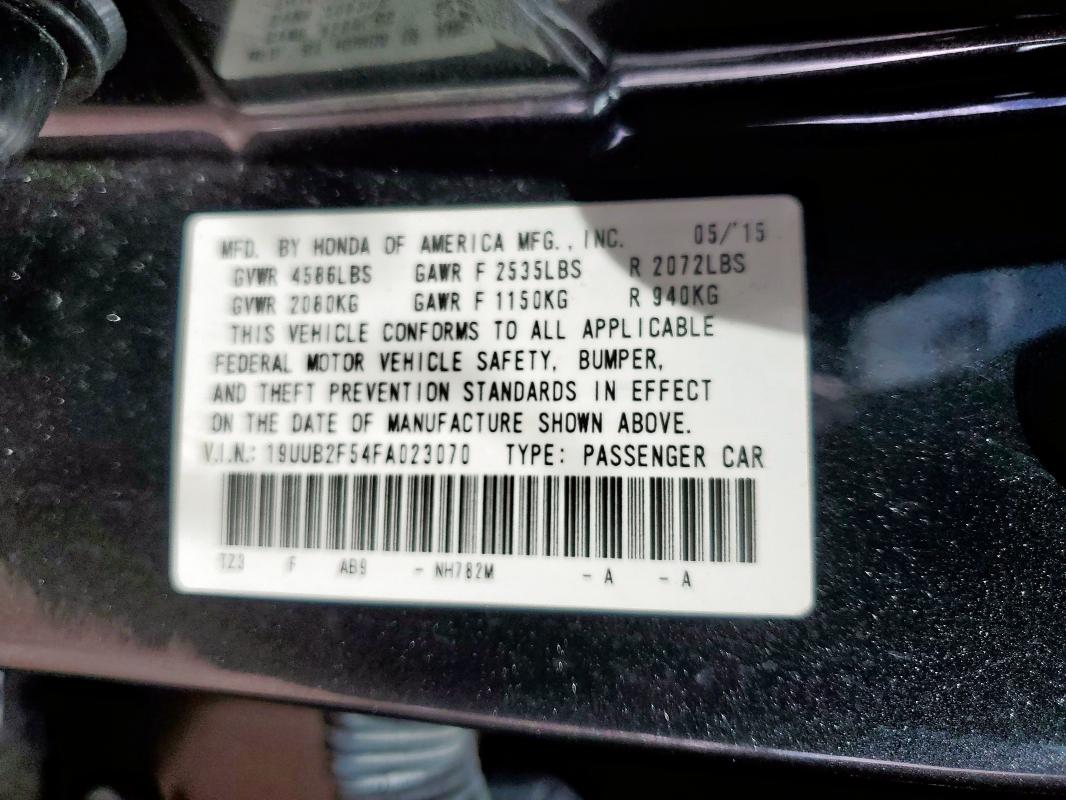 2015 ACURA TLX TECH - 19UUB2F54FA023070