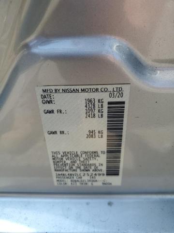 2020 NISSAN ALTIMA S 1N4BL4BV2LC252499