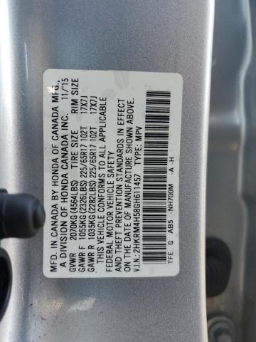 2016 HONDA CR-V EX 2HKRM4H58GH611457