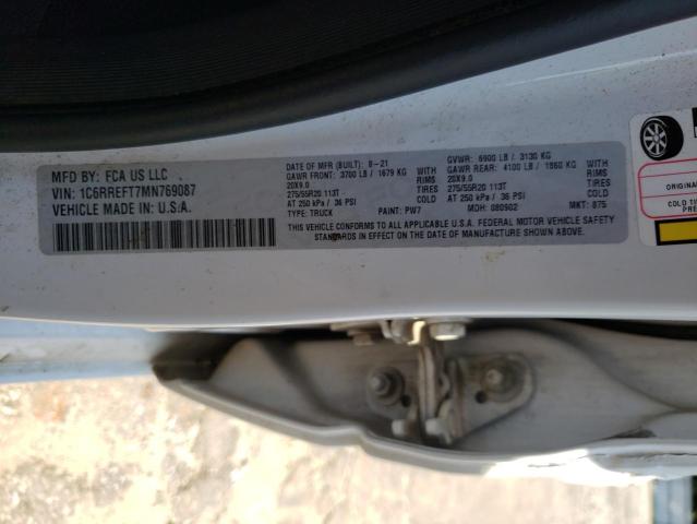 2021 RAM 1500 BIG H - 1C6RREFT7MN769087