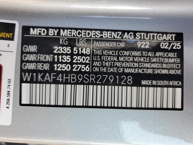 2025 MERCEDES-BENZ C 300 4MATIC W1KAF4HB9SR279128