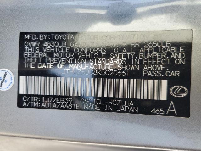 2019 LEXUS RC 350 - JTHHZ5BC8K5020661
