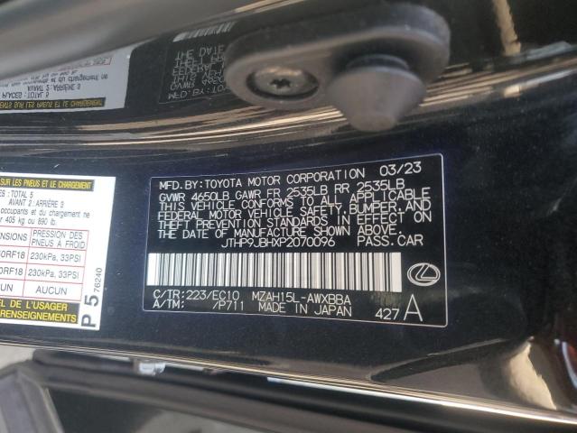 2023 LEXUS UX 250H PR JTHP9JBHXP2070096