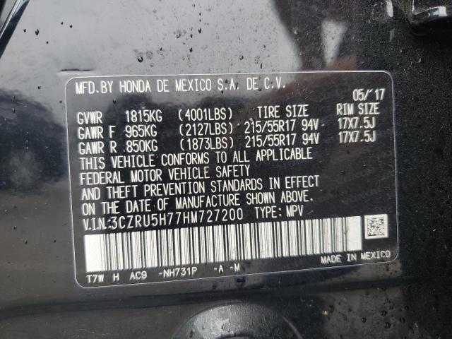 2017 HONDA HR-V EXL 3CZRU5H77HM727200