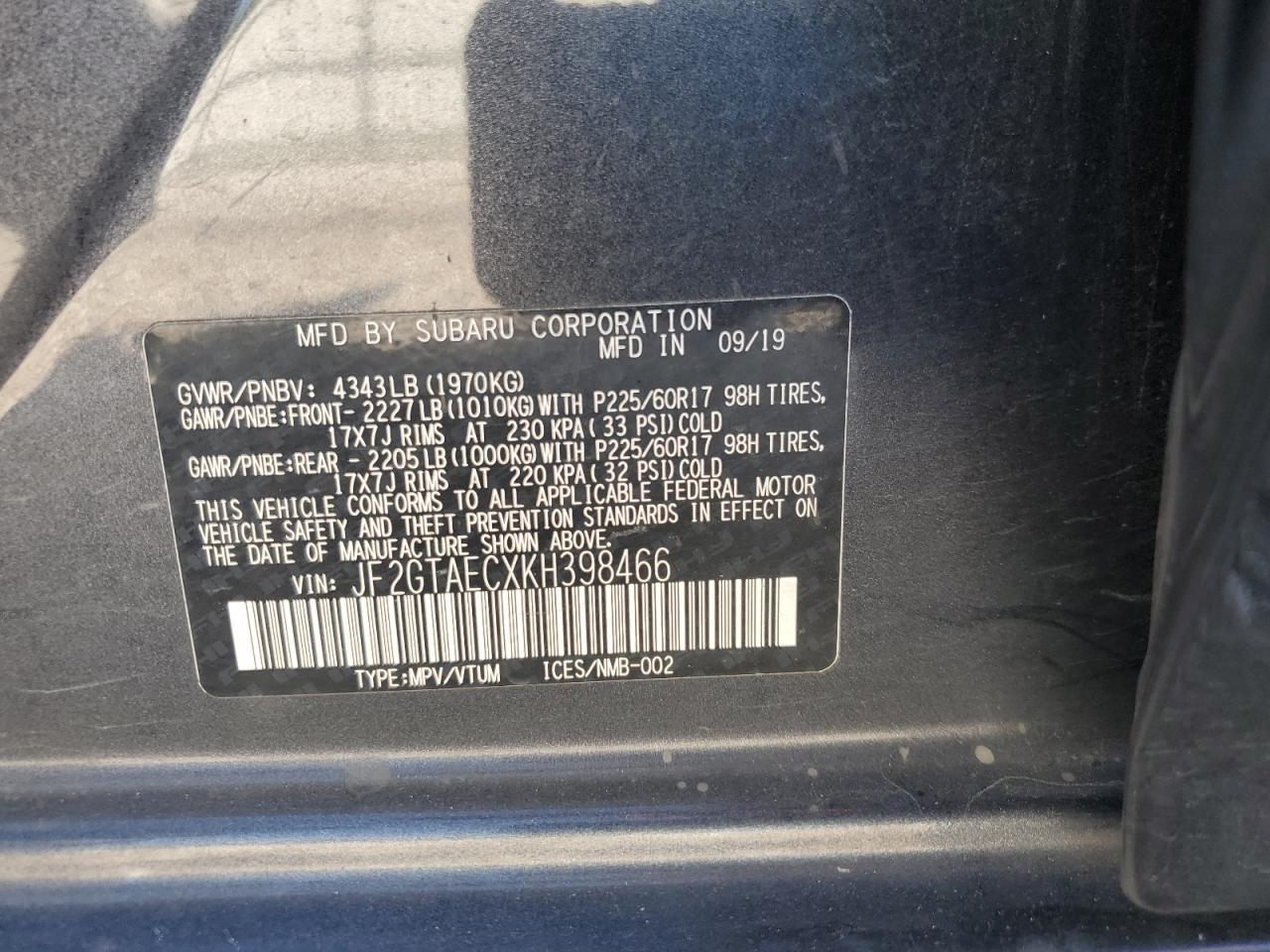 SUBARU CROSSTREK PREMIUM