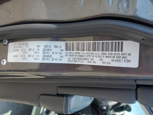 2015 JEEP CHEROKEE L - 1C4PJMDSXFW726470