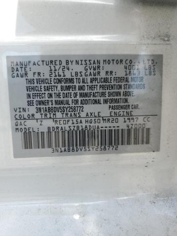 2025 NISSAN SENTRA SR 3N1AB8DV5SY258772
