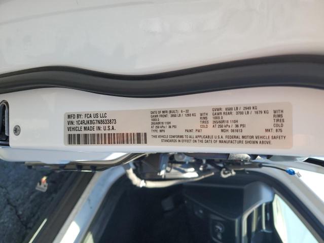 2022 JEEP GRAND CHER 1C4RJKBG7N8633873