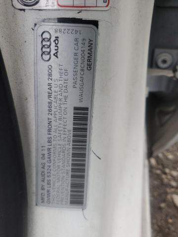 2012 AUDI A7 PRESTIG - WAUSGAFC8CN004149