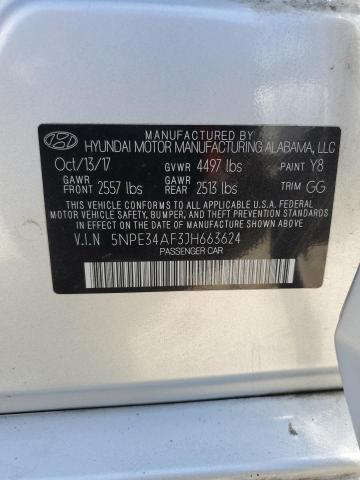 2018 HYUNDAI SONATA SPO 5NPE34AF3JH663624