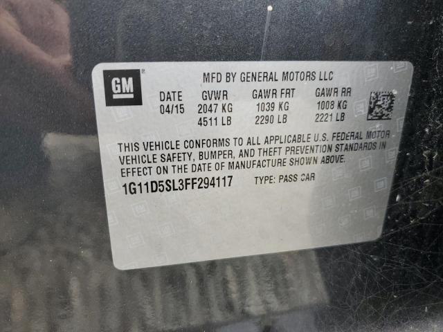 2015 CHEVROLET MALIBU 2LT 1G11D5SL3FF294117