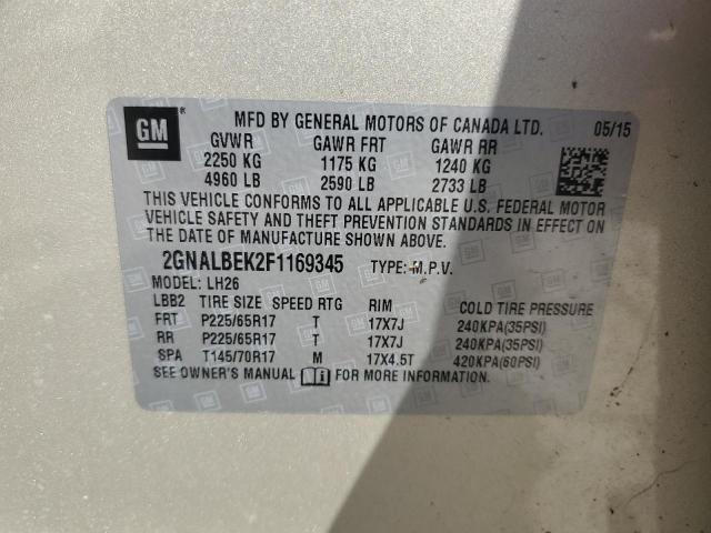 2015 CHEVROLET EQUINOX LT - 2GNALBEK2F1169345