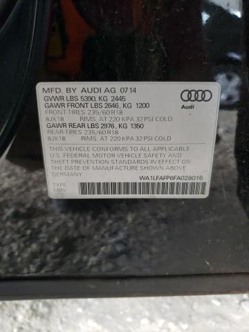 wa1lfafp6fa028016 - 2015 Audi q5 premium plus - #64020755