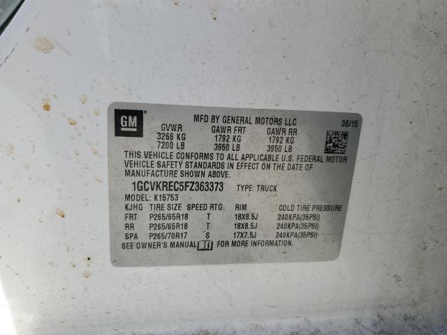 2015 CHEVROLET SILVERADO - 1GCVKREC5FZ363373