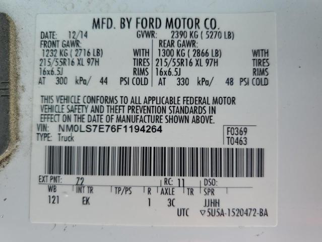 2015 FORD TRANSIT CO NM0LS7E76F1194264