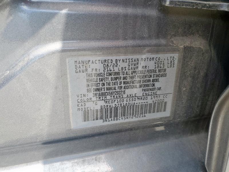 2022 NISSAN SENTRA SV - 3N1AB8CV5NY292216